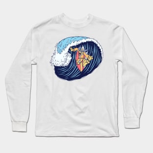 Hong Kong Phooey Surf Big Waves Long Sleeve T-Shirt